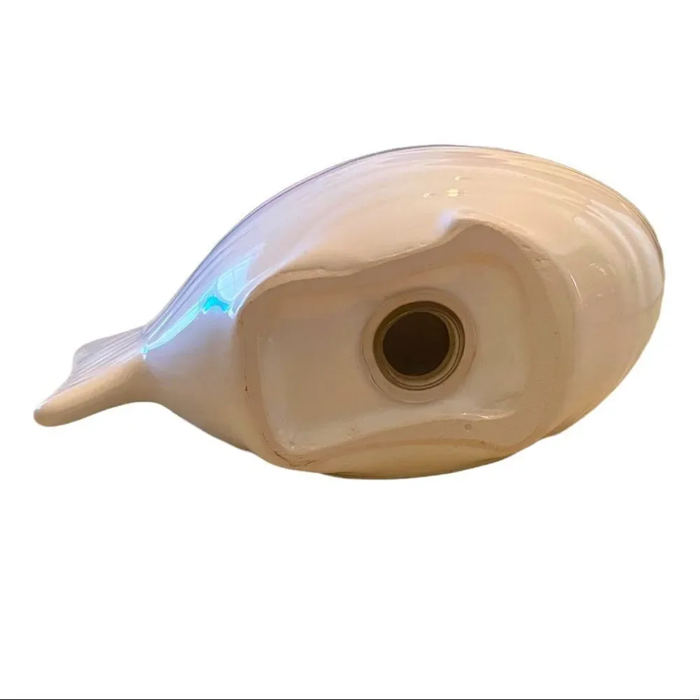 Coastal Ceramic Fish Salt and Pepper Shakers White and Blue